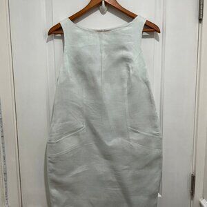 Style Paris women's sleeveless Dress, size 6, light graycolor , Made in France